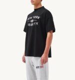 גברים Autry חולצת טריקו עם צווארון בהדפס liberty שחורVJ4H115 - Image 2