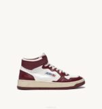 גברים Autry מדליסט סניקרס בינוני בגווני עור לבן בורדוVJ4H25