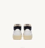 גברים Autry מדליסט סניקרס בינוני בעור וזמש לבן שחורVJ4H37 - Image 3