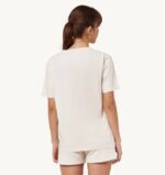נשים Autry חולצת טריקו עם צווארון טניס בצבע לבן שנהבVJ4H291 - Image 2
